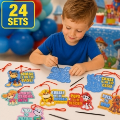 Paw Patrol Magic Scratch Hanging Crafts - 24 Sets
